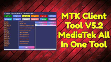 download mtk client tool v5.2